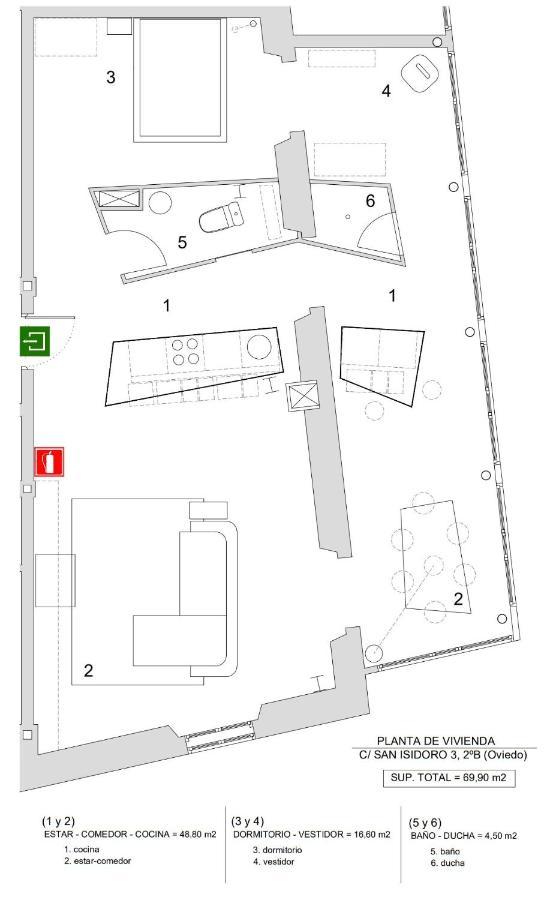 Loft-Atelier En Oviedo Lägenhet Exteriör bild